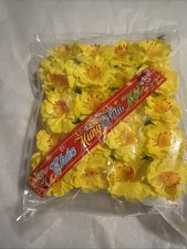 Artificial Fake Silk Yellow Apricot Flowers Blossom Ochna Hoa Mai Tet 36 Flower