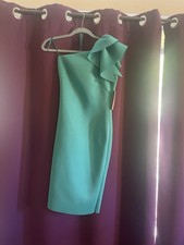 Eliza J Asymmetrical Turquoise Dress