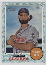 2017 Topps Heritage Minor League Edition Blue 44/99 Wuilmer Becerra #64 0q3