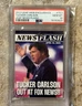 Tucker Carlson 2023 Leaf Web Exclusives News Flash Rookie RC /234 PSA 10 Gem