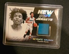2018-19 Panini Noir - New Wave Jerseys Devonte' Graham #NW-DGR /99 (MEM, RC)