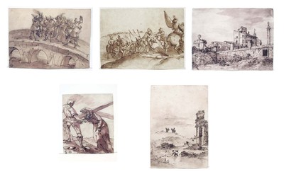 PRICE DROP Old Master Pen & Inks  FIVE DRAWINGS 'Different Masters' 11''x8''