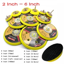 2 ” - 6 ” Hook Loop Backing Pad With M6 M8 Thread For Sanding Discs Air Sander