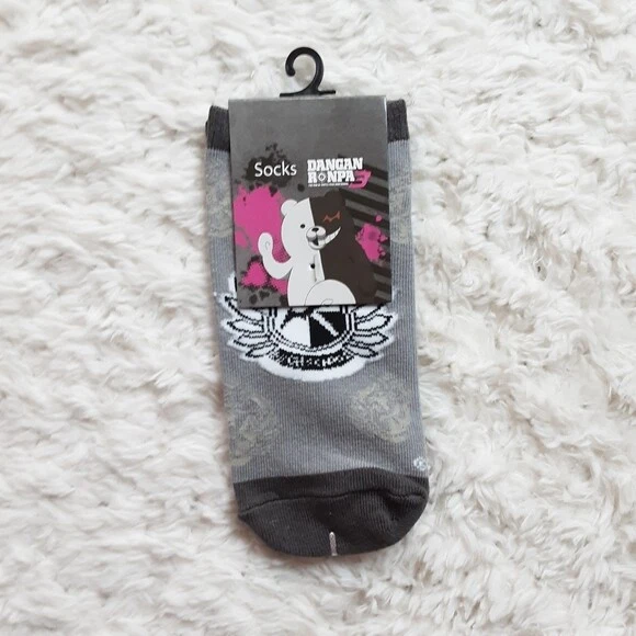 Nuevo con etiquetas Calcetines Danganronpa 3: The End Of Hope's Peak High School Crest No-Show 1 Par Foto 4 de 4