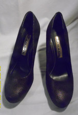 TAMARIS FEMME CHAUSSURES ESCARPIN MARRON FONCE NID D'ABEILLE DORE 39