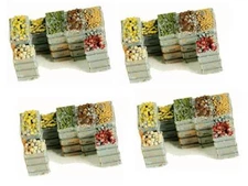 Produce Crates 4 Pack filled with fresh Produce for vending scenes O Scale set