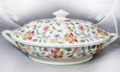 HADDON HALL B1451 by Minton Oval Covered Vegetable Bowl NEW NEVER USED England
