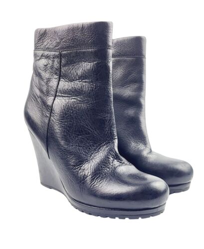 ALDO Wedge Droulliard Black Booties - Size 38 / US 7.5