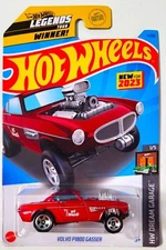 2023 HOT WHEELS RED VOLVO P1800 GASSER HW DREAM GARAGE LEGENDS TOUR 1/5