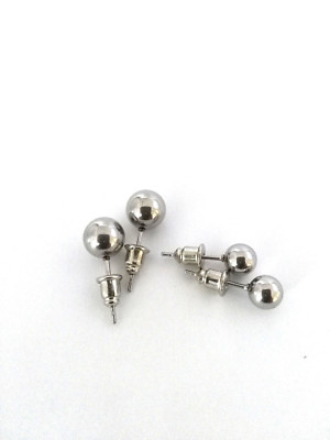 Boucles d'oreilles puces Ronda en Acier Inoxydable Argenté ou Doré Boucles d'oreilles puces Ronda en Acier Inoxydable Argenté ou Doré