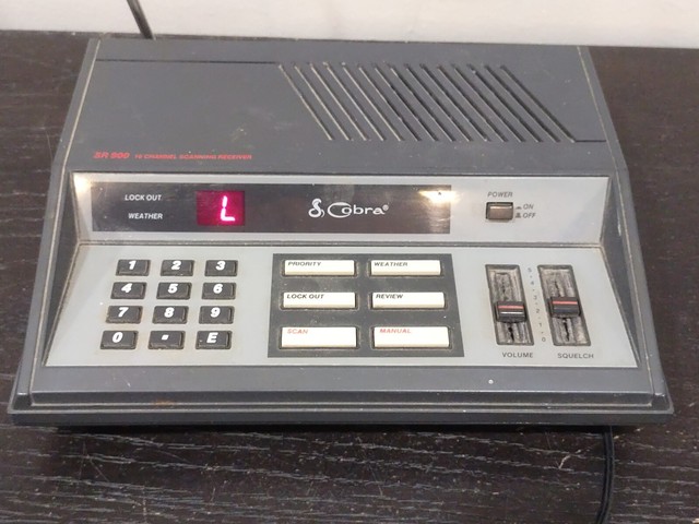 Cobra SR900 Programmable 16 Channel Scanner With Weather Radio for sale ...