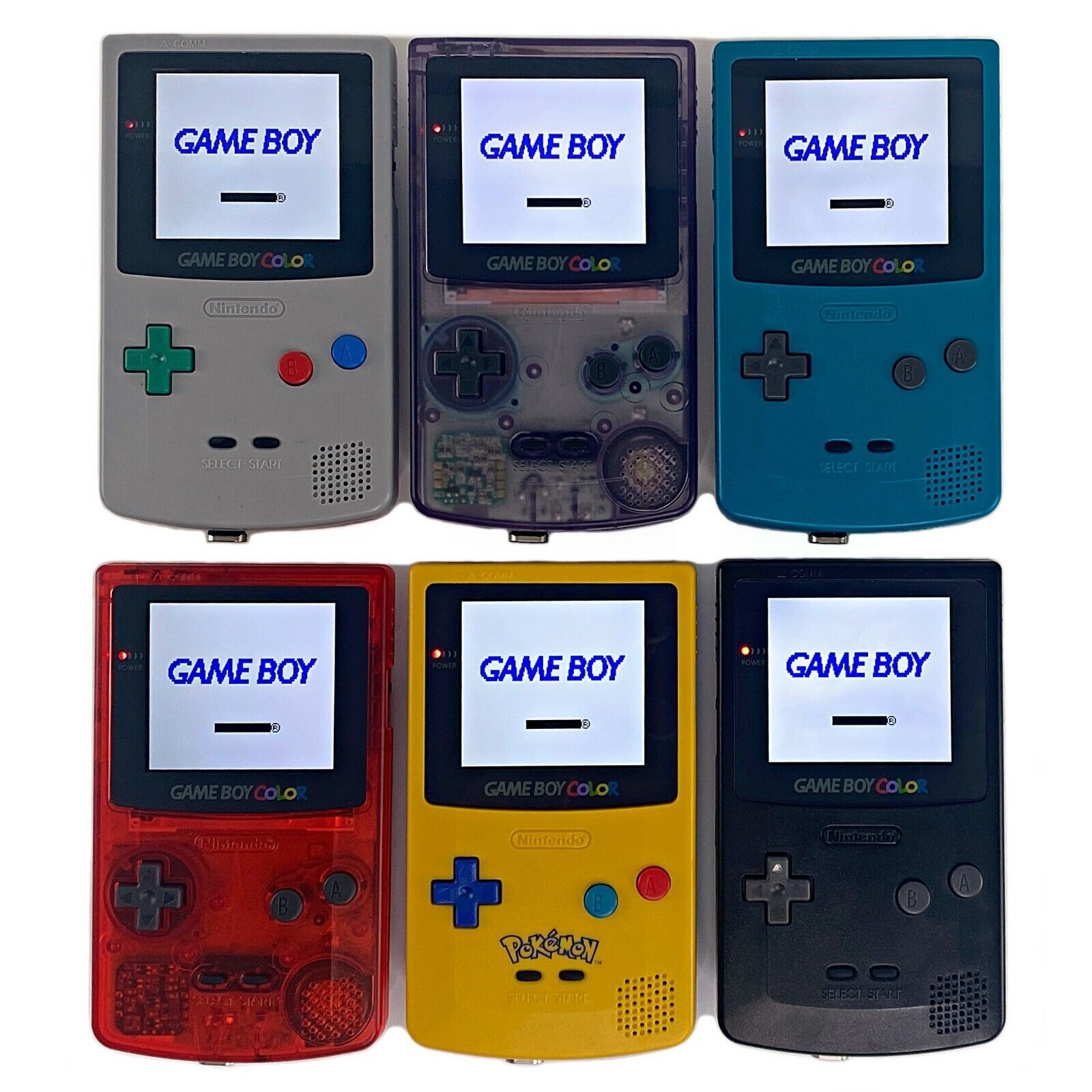 Console Nintendo Gameboy couleur GBC personnalisée avec écran