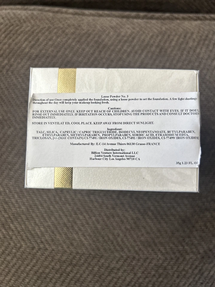 ED. Pinaud Paris Poudre Libre Loose Powder No 3 1.23 Oz Sealed - Image 3 of 4