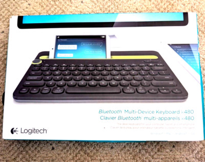 Logitech k480 Bluetooth Multi-Device Keyboard, Open Box, Untested