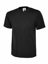 Uneek Unisex Men's Classic T-Shirt Crew Neck Sports Work Wear Tee Tops XS - 6XL 