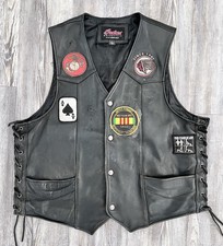 Indian Motorcycles Leather Vest Jacket Womens Large Jh Designs Jeff Hamilton