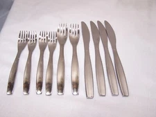 10 pc Gourmet Settings LOFT Stainless Flatware 18/10 Mixed Lot