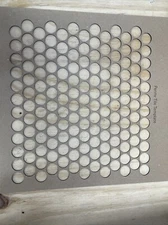 Penny Tile Template DIY Floor jig Real US currency Mosaic Pattern 10”x11” BIG