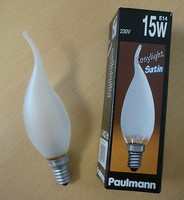 Paulmann GlüHlampe Windstoß Matt 15W E14 Kerzenlampe Cosylight Satin 514.10