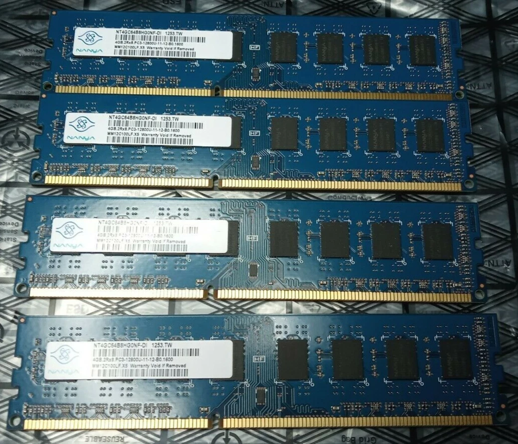 exposición sensación Religioso Nanya 16GB (4x4GB) DDR3 2Rx8 PC3-12800U NT4GC64B8HG0NF-DI **TESTED** | eBay exposición sensación Religioso Nanya 16GB (4x4GB) DDR3 2Rx8 PC3-12800U NT4GC64B8HG0NF-DI **TESTED** | eBay