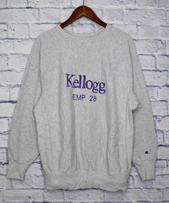 Vintage Champion Reverse Weave Sweatshirt Kellogg Emporium Tag XL  