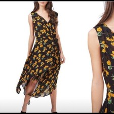 Topshop Wrap Floral Dress - Womens Size 8