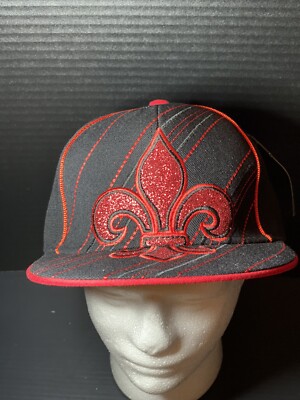 KBETHOS Black And Red Glitter Hat Size: XL New With Tags