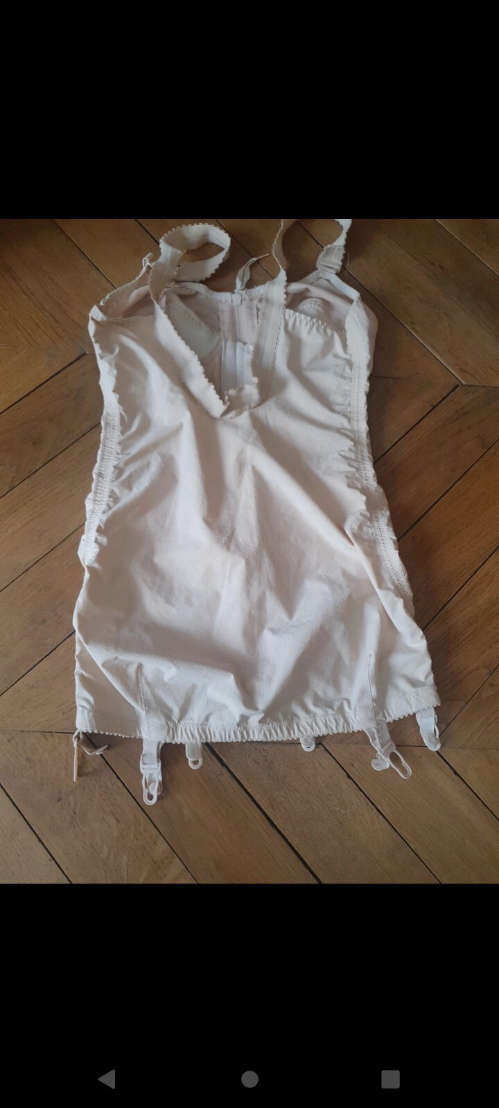 Rare combine gaine avec 6 JARRETELLES playtex chair t85/90 C ref 1577