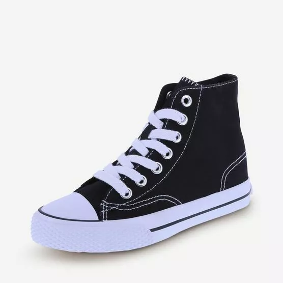 Airwalk Kids Girls Legacee High Top Sneakers White Pink or Black White