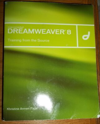 Training from the Source: Macromedia Dreamweaver 8 (2006, CD-ROM, Paperback)