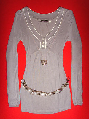 3SUISSES COLLECTION LONG SLEEVE SHIRT TUNIC ROMANCE BoHo 38/40 M NEW!!! Excellent!!