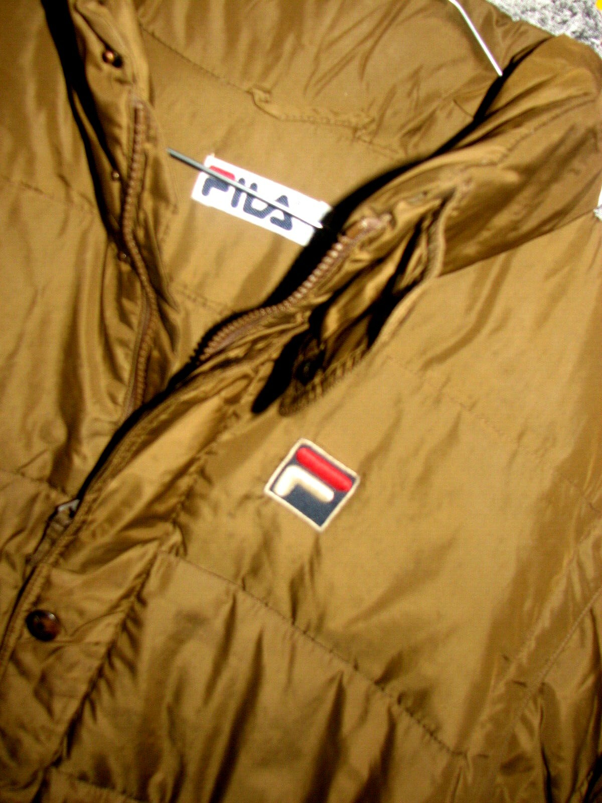 Vintage Fila Down Douvet satin Jacket Piumino Italy made '80s giacca sci