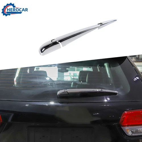 Chrome Rear Window Rain Wiper Cover Decor Trim for 11+ Jeep Grand Cherokee Parts