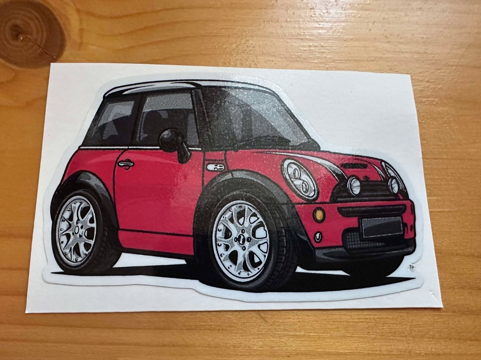 Mini Cooper S Cartoon Style Rally Car Sticker. | eBay UK