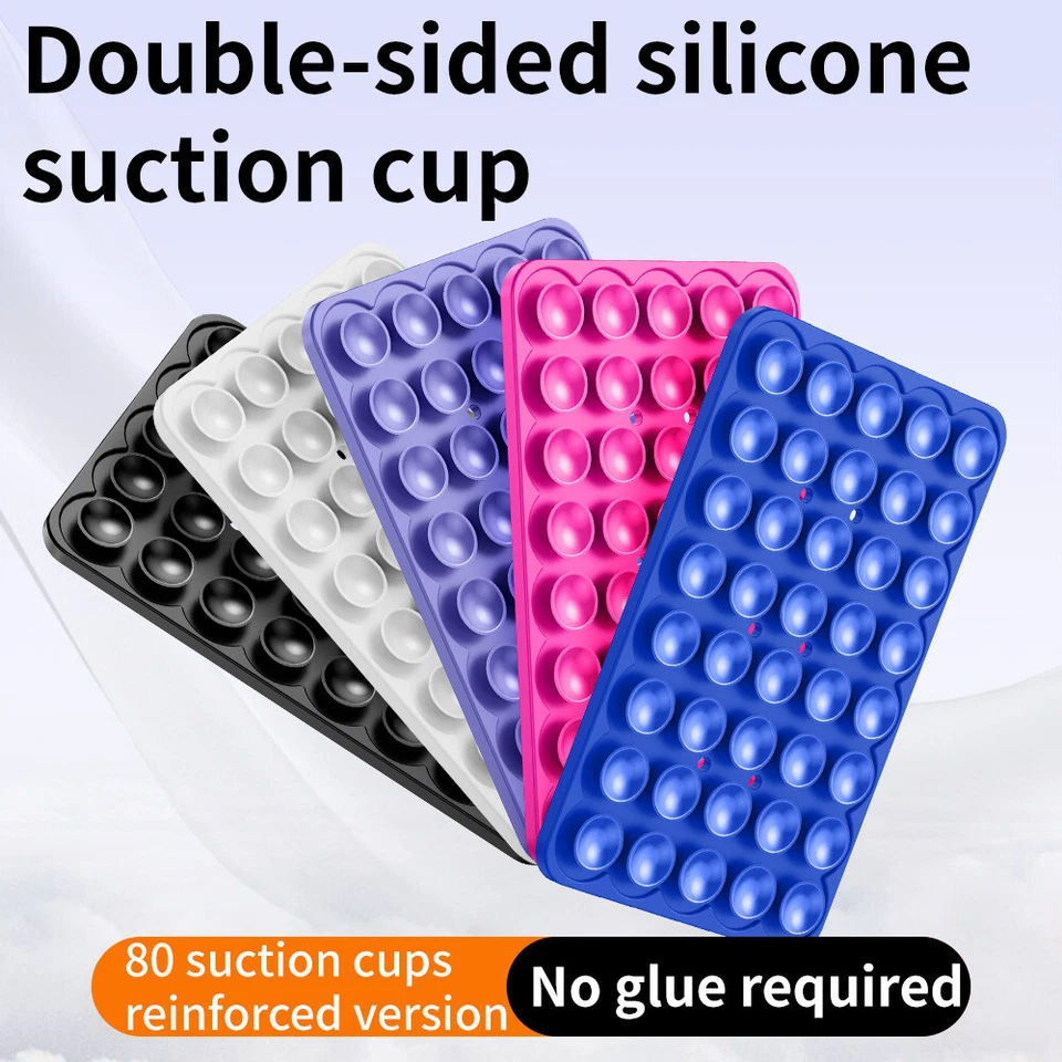 Suction Cup Phone Case Mount Double-Sided Silicone Sticky Phone Stand Holder - Image 2 of 4