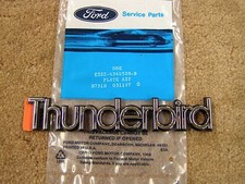 Nos Oem Ford 1983 - 1988 Thunderbird T-bird Deck Trunk Lid Emblem 1984 1985 1986