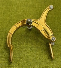 Vintage LEE CHI Gold Front OLD SCHOOL BMX 1000A Brake Caliper SURVIVOR Low Miles