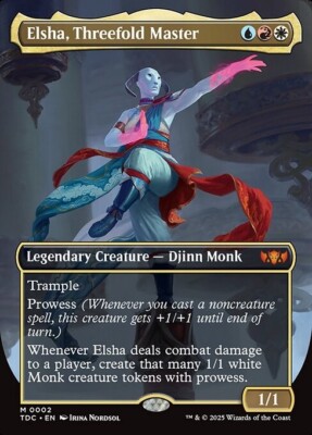*MtG: 2x ELSHA, THREEFOLD MASTER - Commander Tarkir Dragonstorm Mythic magicman*