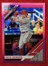 2019 Panini Donruss Rhys Hoskins #104 Holo Pink Parallel Philadelphia Phillies