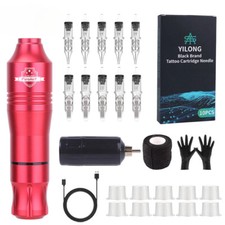 New Wireless Tattoo Pen Machine 1500mAh Battery Power Supply LED Digital Display