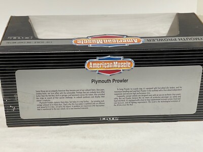 1/18 19(97) PLYMOUTH PROWLER, (1) PURPLE BY ERTL AMERICAN MUSCLE UPC #07394