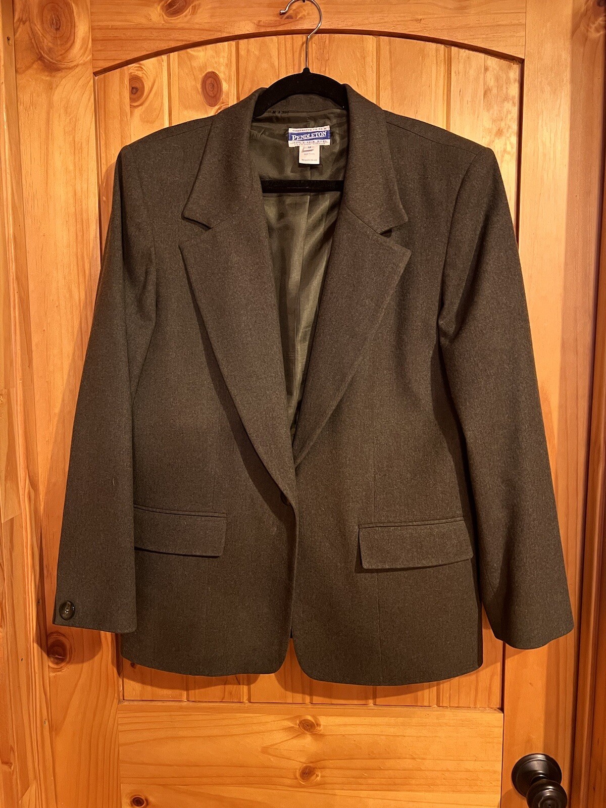 PENDLETON Womens Virgin Wool Jacket Single Button… - image 1