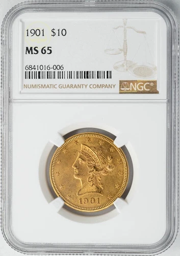 1901 $10 Gold Liberty MS65 NGC 949781-24