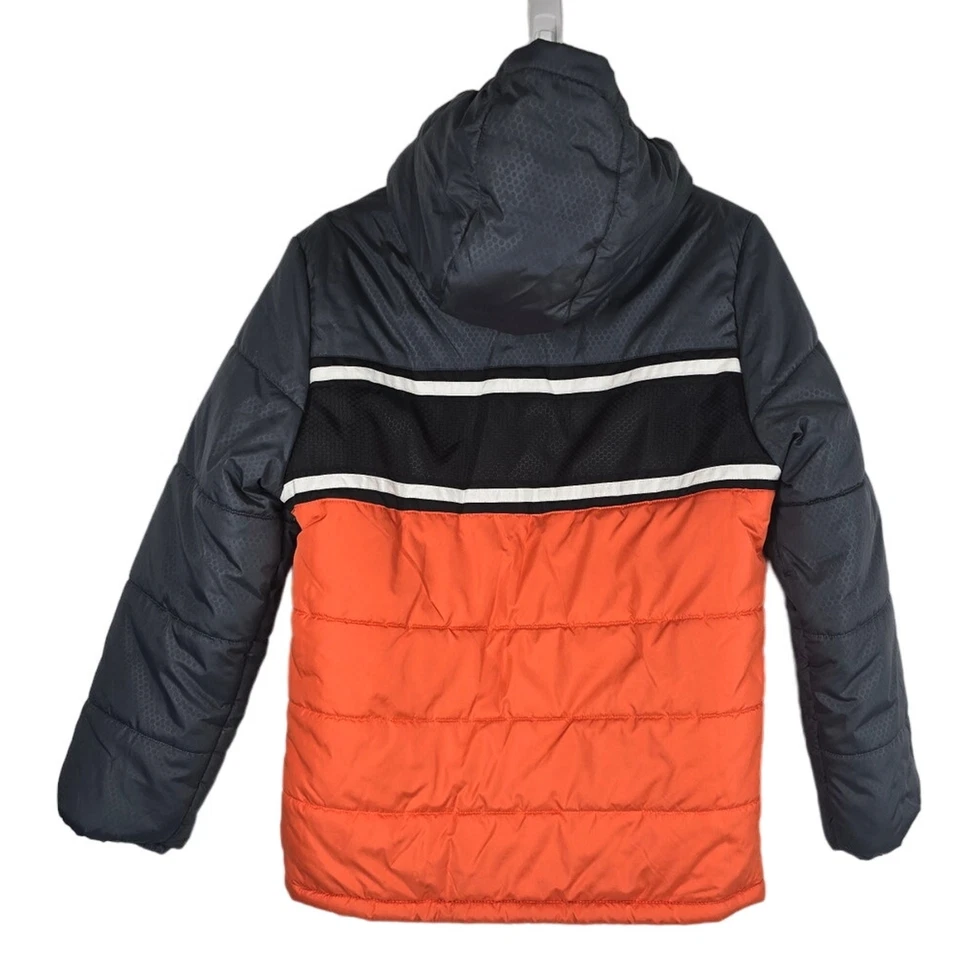 LONDON FOG BOY'S 54 E18 Winter Athletic Snow Puffer Jacket Coat 14/16 — 第 3/4 张图片