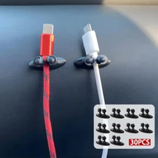 30× Car Interior Wire Cable Holder Clips Hanger Line Organizer Hook Accessories
