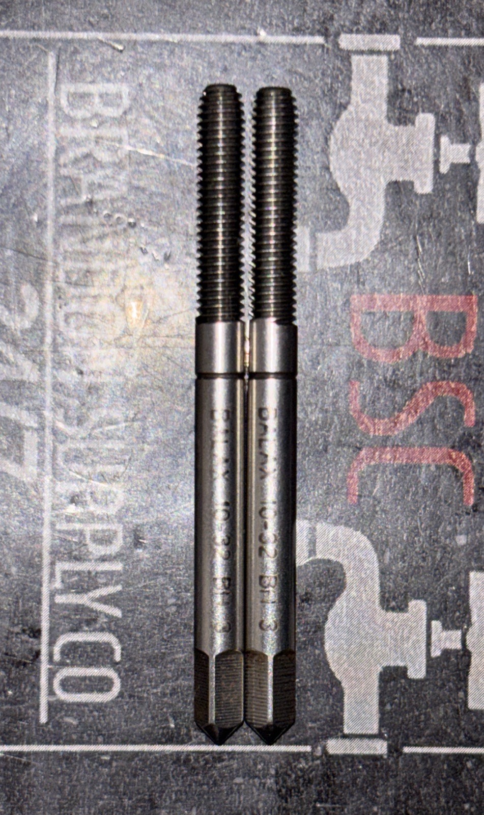 Two BALAX #10-32 Thread Forming Bottom Tap BH3 TWO TAPS