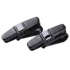 2PCS Universal Sun Visor Glasses Holder Sunglasses Cards Clips for Cars, Pickup