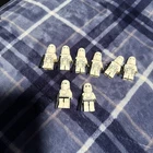Lego Star Wars Snow trooper Lot, 2x Old Back Pack, 6x New Tan Ones