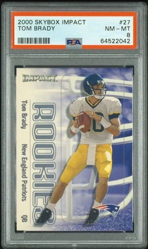2000 Skybox Impact - Rookies Tom Brady #27 PSA 8 (RC)