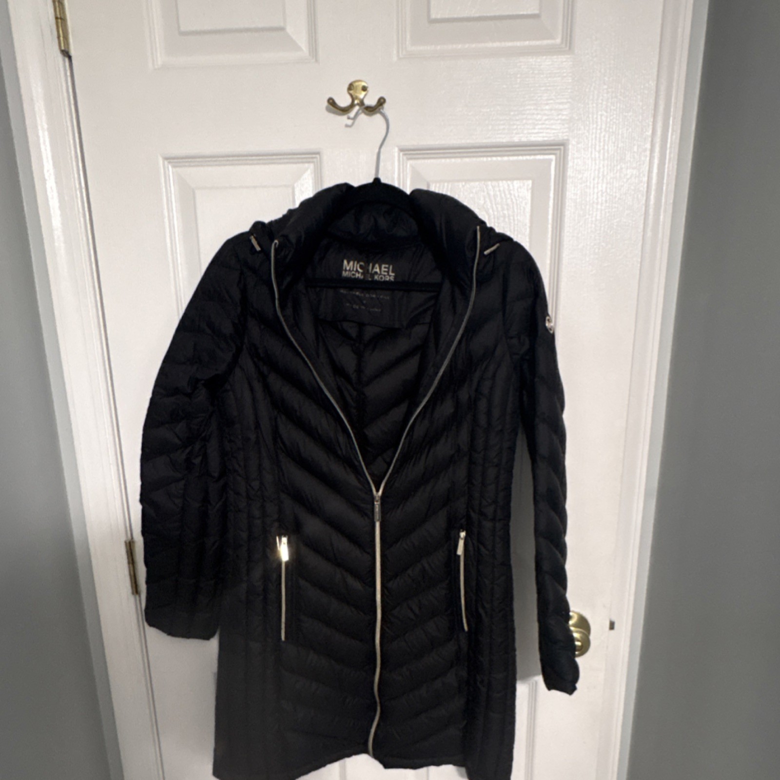 Women&rsquo;s Michael Kors Packable Hooded Down Fill Quilted  Ja